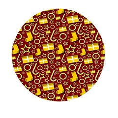 Pattern Paper Fabric Wrapping Mini Round Pill Box (pack Of 3) by Ravend