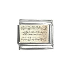 Music Beige Vintage Paper Background Design Italian Charm (9mm)