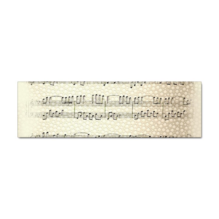 Music Beige Vintage Paper Background Design Sticker (Bumper)