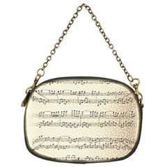 Music Beige Vintage Paper Background Design Chain Purse (one Side) by Ravend