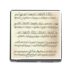 Music Beige Vintage Paper Background Design Memory Card Reader (square 5 Slot) by Ravend