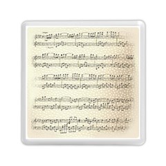 Music Beige Vintage Paper Background Design Memory Card Reader (square) by Ravend