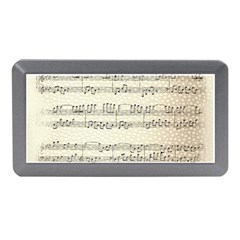 Music Beige Vintage Paper Background Design Memory Card Reader (mini) by Ravend