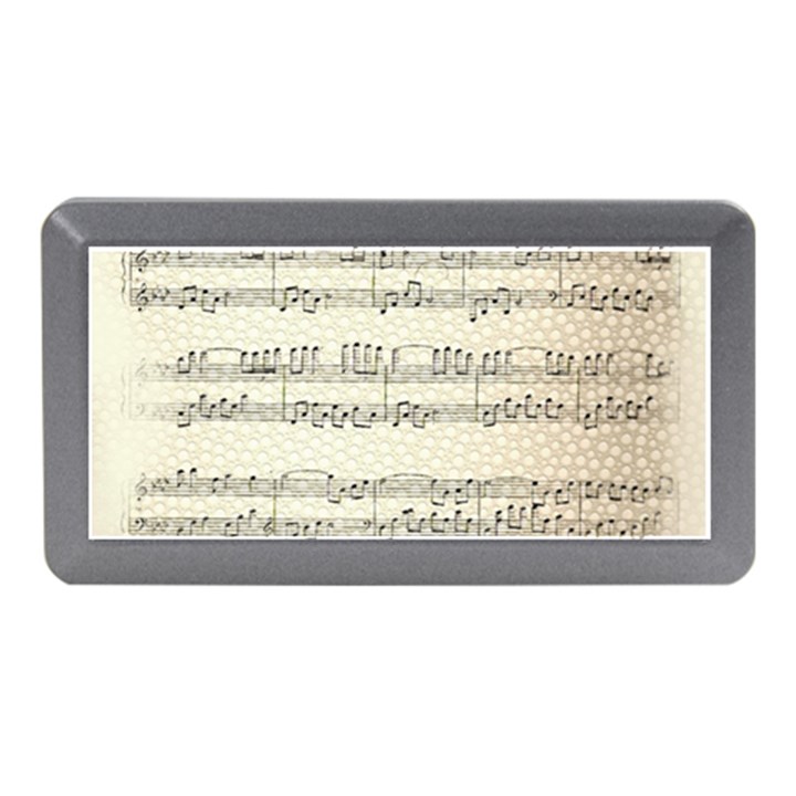 Music Beige Vintage Paper Background Design Memory Card Reader (Mini)