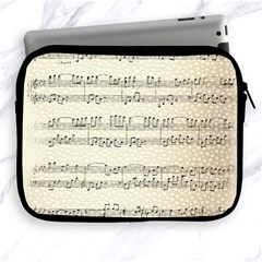 Music Beige Vintage Paper Background Design Apple Ipad 2/3/4 Zipper Cases by Ravend