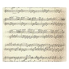 Music Beige Vintage Paper Background Design Double Sided Flano Blanket (small)  by Ravend