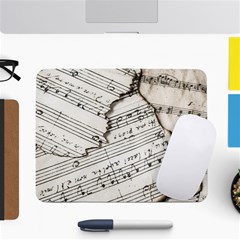 Music Notes Note Music Melody Sound Pattern Small Mousepad by Ravend