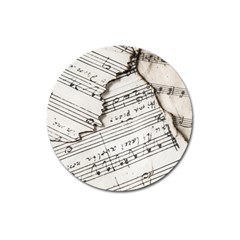 Music Notes Note Music Melody Sound Pattern Magnet 3  (round) by Ravend