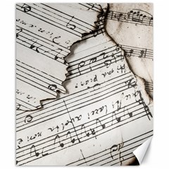 Music Notes Note Music Melody Sound Pattern Canvas 8  X 10  by Ravend