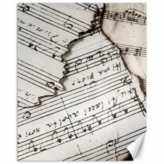 Music Notes Note Music Melody Sound Pattern Canvas 16  X 20  by Ravend