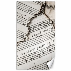 Music Notes Note Music Melody Sound Pattern Canvas 40  X 72  by Ravend