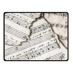 Music Notes Note Music Melody Sound Pattern Fleece Blanket (small) by Ravend