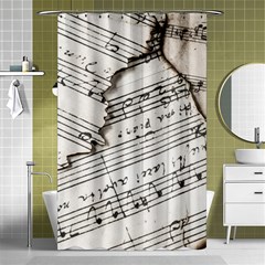 Music Notes Note Music Melody Sound Pattern Shower Curtain 48  X 72  (small)  by Ravend