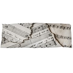 Music Notes Note Music Melody Sound Pattern Body Pillow Case (dakimakura) by Ravend