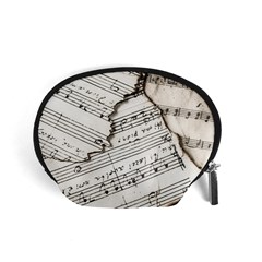 Music Notes Note Music Melody Sound Pattern Accessory Pouch (small) by Ravend