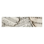 Music Notes Note Music Melody Sound Pattern Banner and Sign 4  x 1  Front