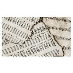 Music Notes Note Music Melody Sound Pattern Banner And Sign 7  X 4 