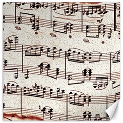 Vintage Beige Music Paper Background Design Canvas 20  X 20  by Ravend