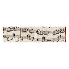 Vintage Beige Music Paper Background Design Banner And Sign 4  X 1 