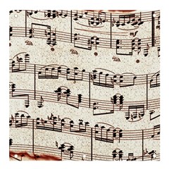 Vintage Beige Music Paper Background Design Banner And Sign 4  X 4 