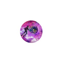 Astronaut Earth Space Planet Fantasy 1  Mini Buttons by Ravend