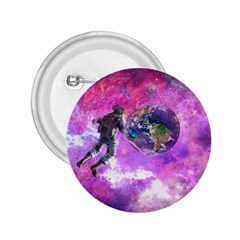 Astronaut Earth Space Planet Fantasy 2 25  Buttons by Ravend