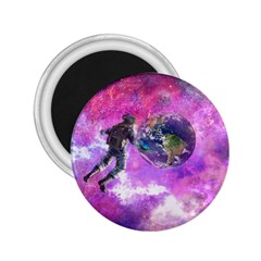 Astronaut Earth Space Planet Fantasy 2 25  Magnets by Ravend