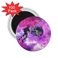 Astronaut Earth Space Planet Fantasy 2 25  Magnets (100 Pack)  by Ravend