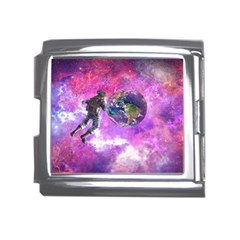 Astronaut Earth Space Planet Fantasy Mega Link Italian Charm (18mm)