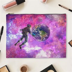 Astronaut Earth Space Planet Fantasy Cosmetic Bag (xl) by Ravend