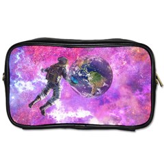 Astronaut Earth Space Planet Fantasy Toiletries Bag (two Sides) by Ravend