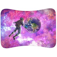 Astronaut Earth Space Planet Fantasy Velour Seat Head Rest Cushion by Ravend