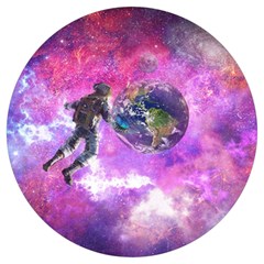 Astronaut Earth Space Planet Fantasy Round Trivet