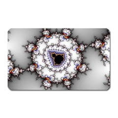 Mandelbrot Fractal Background Template Circle Magnet (rectangular)