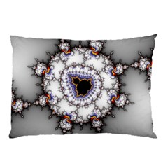 Mandelbrot Fractal Background Template Circle Pillow Case by danenraven