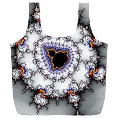 Mandelbrot Fractal Background Template Circle Full Print Recycle Bag (xxxl)