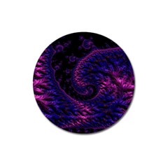 Fractal Mandelbrot Abstract Background Pattern Magnet 3  (round) by danenraven