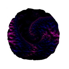 Fractal Mandelbrot Abstract Background Pattern Standard 15  Premium Flano Round Cushions by danenraven