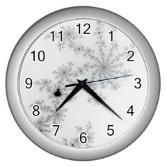 Almond Bread Apple Males Mandelbrot Mathematic Wall Clock (silver) by danenraven