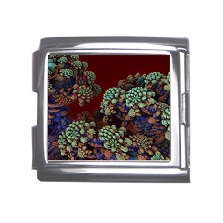 Art 3d Mandelbulb Mandelbrot Fractal Graphic Mega Link Italian Charm (18mm)