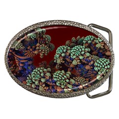 Art 3d Mandelbulb Mandelbrot Fractal Graphic Belt Buckles by danenraven