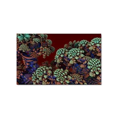 Art 3d Mandelbulb Mandelbrot Fractal Graphic Sticker (rectangular)