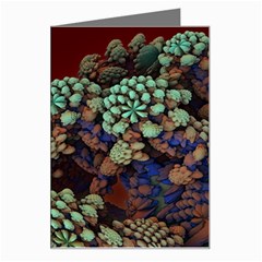 Art 3d Mandelbulb Mandelbrot Fractal Graphic Greeting Card by danenraven