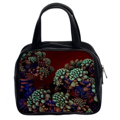 Art 3d Mandelbulb Mandelbrot Fractal Graphic Classic Handbag (two Sides) by danenraven