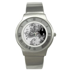 Apple Males Almond Bread Abstract Stainless Steel Watch by danenraven