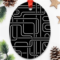 Illustration Circuit Cpu Pcb Electronic Wires Ornament (oval) by Wegoenart