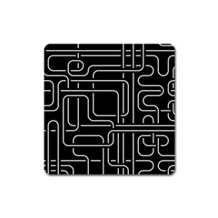 Illustration Circuit Cpu Pcb Electronic Wires Square Magnet by Wegoenart