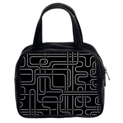 Illustration Circuit Cpu Pcb Electronic Wires Classic Handbag (two Sides) by Wegoenart