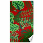 Leaves Pattern Red Green Nature Canvas 40  x 72  39.28 x69.23  Canvas - 1