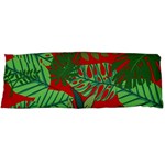 Leaves Pattern Red Green Nature Body Pillow Case (Dakimakura) Body Pillow Case